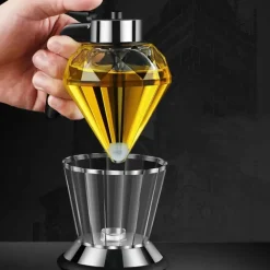 Eleganter Ölspender - Ausgießflasche aus Glas