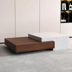 Eleganter Marmor-Couchtisch - Alaric Design