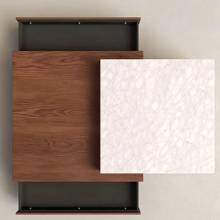 Eleganter Marmor-Couchtisch - Alaric Design