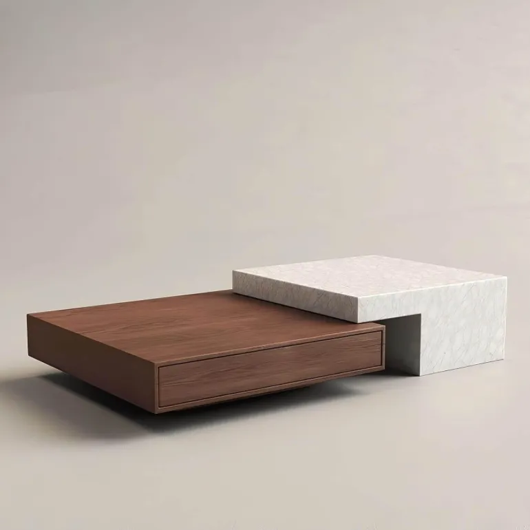 Eleganter Marmor-Couchtisch - Alaric Design
