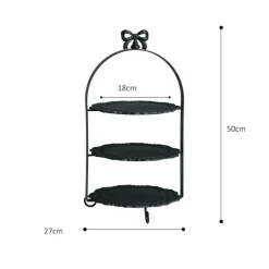 Eleganter mehrstöckiger Tortenständer – Dessert-Display mit Schleife