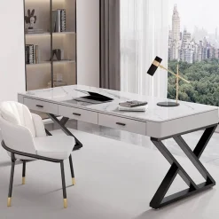 Eleganter moderner Büroschreibtisch – Stilvolle Arbeitsplatzmöbel