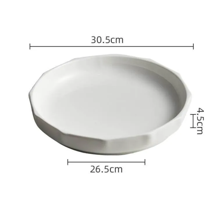 Eleganter Suppenteller aus Keramik im vertikalen Design für stilvolles Essgeschirr