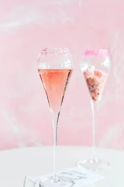 Elegantes Champagnerflöten-Set aus mundgeblasenem Kristallglas – perfekt für Feiern