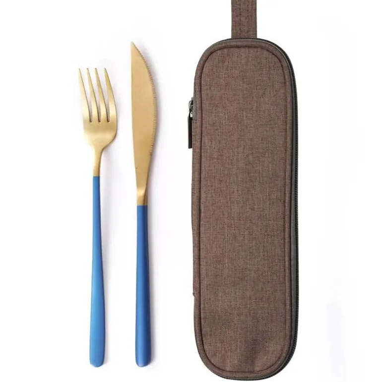 Elegantes Edelstahl-Geschirrset – Premium-Essbesteck