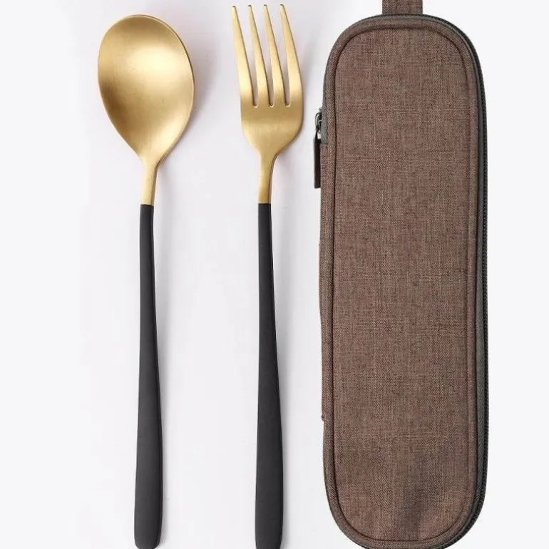 Elegantes Edelstahl-Geschirrset – Premium-Essbesteck