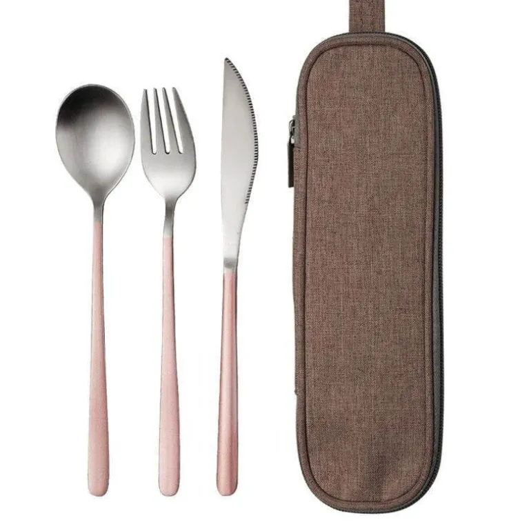 Elegantes Edelstahl-Geschirrset – Premium-Essbesteck