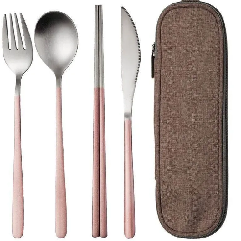 Elegantes Edelstahl-Geschirrset – Premium-Essbesteck