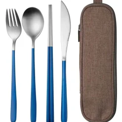 Elegantes Edelstahl-Geschirrset – Premium-Essbesteck