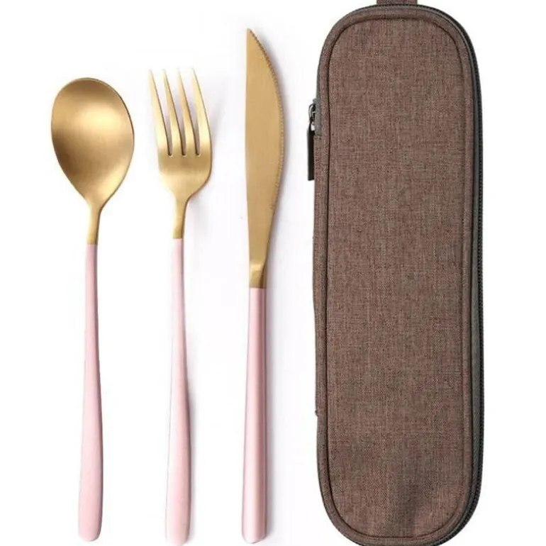Elegantes Edelstahl-Geschirrset – Premium-Essbesteck