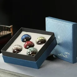 Elegantes Kaffee- und Teetassen-Set aus Keramik – Essgeschirr in Geschenkbox