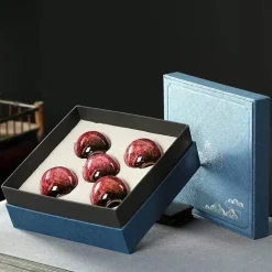 Elegantes Kaffee- und Teetassen-Set aus Keramik – Essgeschirr in Geschenkbox