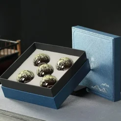 Elegantes Kaffee- und Teetassen-Set aus Keramik – Essgeschirr in Geschenkbox