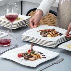 Elegantes Porzellan-Geschirrset - Calou Geschirr für die gedeckte Tafel