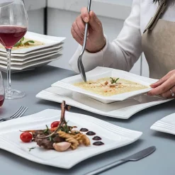 Elegantes Porzellan-Geschirrset - Calou Geschirr für die gedeckte Tafel