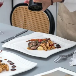 Elegantes Porzellan-Geschirrset - Calou Geschirr für die gedeckte Tafel