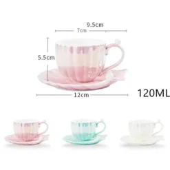 Elegantes Porzellantassen-Set – Luxuriöses Kaffee- und Tee-Trinkgeschirr-Geschenk
