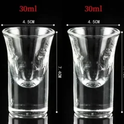 Elegantes Set aus Weinkaraffe und Eiskrug aus Glas – Zubehör für die Hausbar