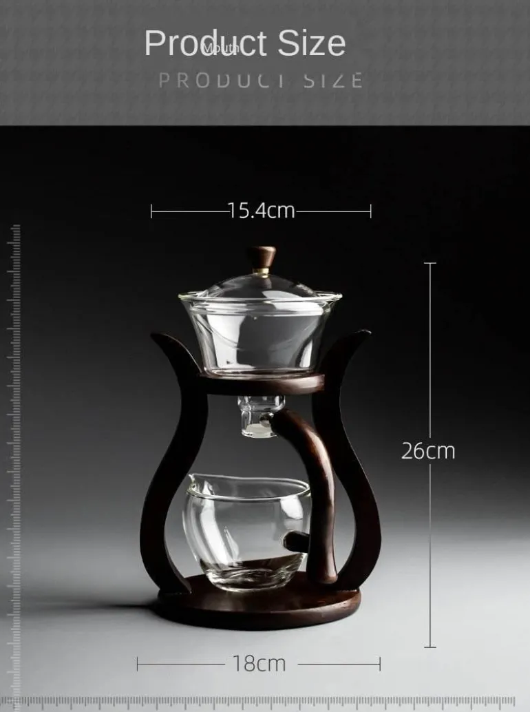 Elegantes Tee-Ei-Set aus Glas – magnetisches Brühzubehör
