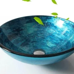 Elegantes Waschbecken aus gehärtetem Glas – Luxus-Waschtisch