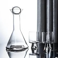 Elegantes Wasserkrug-Set - Glaskaraffe mit Bechern