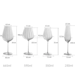 Elegantes Weinkelch-Set aus Kristallglas – Luxuriöse Champagnergläser für Partys