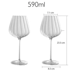 Elegantes Weinkelch-Set aus Kristallglas – Luxuriöse Champagnergläser für Partys