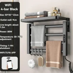 Elektrisch beheizter Handtuchhalter - Intelligenter Organizer-Trockner