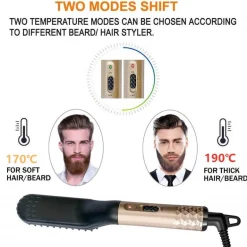 Elektrische Bartglätterbürste – Multifunktionales Pflegewerkzeug