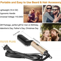 Elektrische Bartglätterbürste – Multifunktionales Pflegewerkzeug