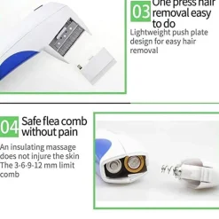 Elektrische Floh- und Läuseentfernungsbürste - Haustierpflegewerkzeug