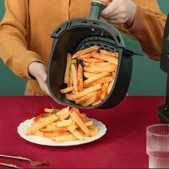 Elektrische Mini-Heißluftfritteuse – 3 l, ölfreies Gerät zum gesunden Kochen