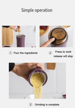 Elektrische Mini-Kaffeemühle – Leistungsstarke Bohnenmühle