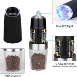 Elektrische Salz- und Pfeffermühle - Küchengewürzmühle