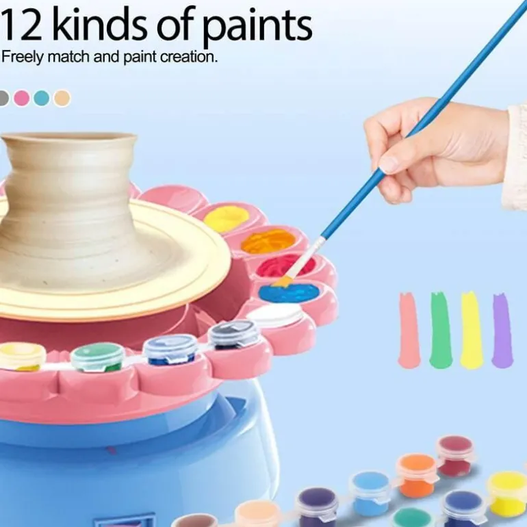 Elektrische Töpferscheibe für Kinder – Mini-Bastelmaschine für Kunstprojekte