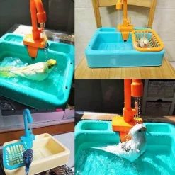 Elektrischer Badewannenhahn - Dekorativer Wasserhahn mit Vogeldesign