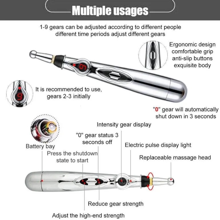 Elektrischer Massagestift – Therapie-Touch-Massagegerät
