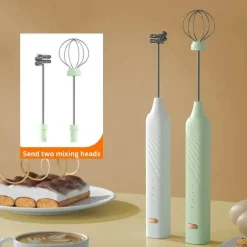 Elektrischer Milchaufschäumer – Schaumbereiter mit 3 Geschwindigkeiten für perfekte Kaffee-Lattes und Cappuccinos