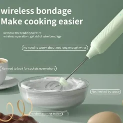 Elektrischer Milchaufschäumer – Schaumbereiter mit 3 Geschwindigkeiten für perfekte Kaffee-Lattes und Cappuccinos