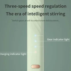 Elektrischer Milchaufschäumer – Schaumbereiter mit 3 Geschwindigkeiten für perfekte Kaffee-Lattes und Cappuccinos