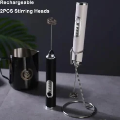 Elektrischer Milchaufschäumer – 3-Gang-Schneebesenmixer für Latte- und Kaffeeschaum