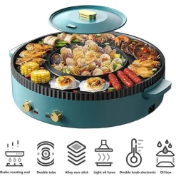 Elektrischer rauchfreier BBQ-Grill – Antihaft-Grill im koreanischen Stil