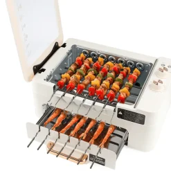 Elektrischer rotierender rauchfreier Grillofen