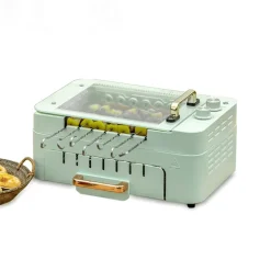 Elektrischer rotierender rauchfreier Grillofen