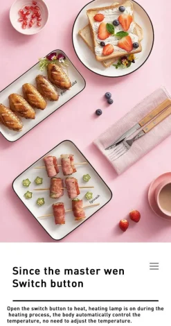 Elektrischer Sandwichtoaster, Waffeleisen – 2-in-1-Frühstücksmaschine