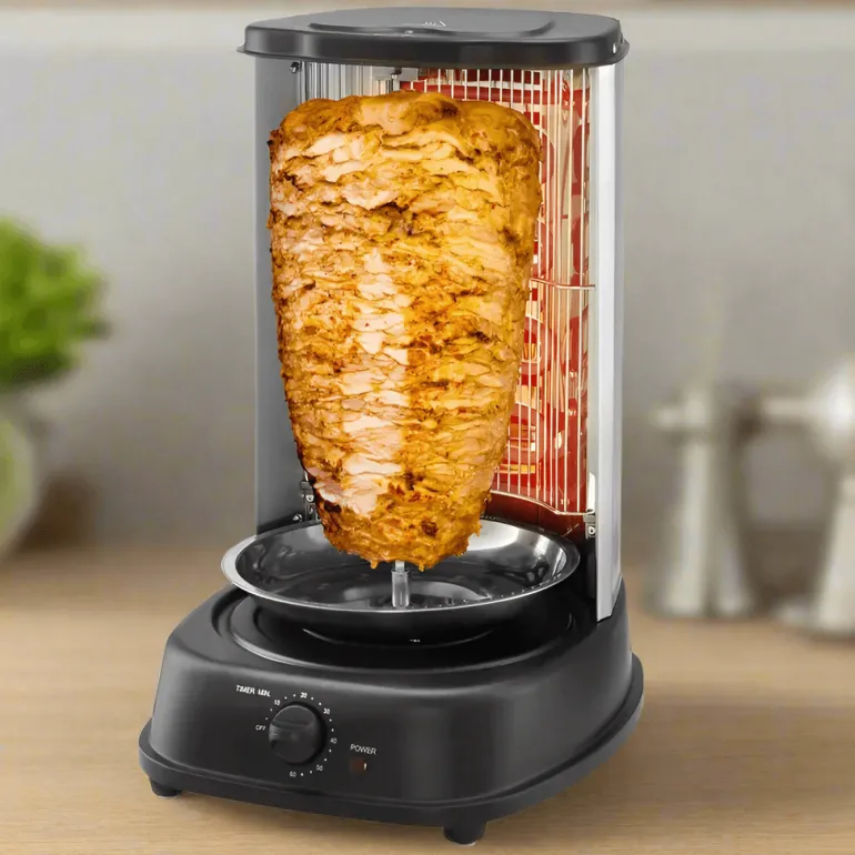 Elektrischer Shawarma-Grill – Vertikaler Edelstahl-Arbeitsplattenkocher