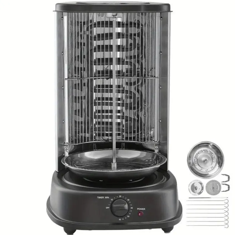 Elektrischer Shawarma-Grill – Vertikaler Edelstahl-Arbeitsplattenkocher