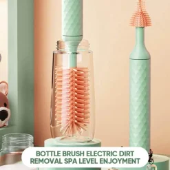 Elektrischer Silikon-Flaschenreiniger – Rotierendes Geschirrspülwerkzeug