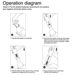 Elektrischer Weinöffner - Eleganter automatischer Korkenzieher