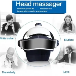 Elektrisches Kopfmassagegerät – Entspannendes Kopfhautmassagegerät zur Stresslinderung